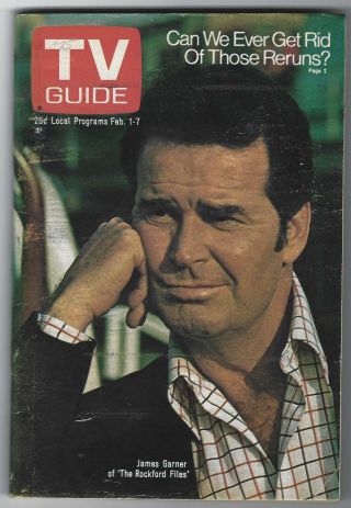 1975 Tv Guide - James Garner Of The Rockford Files