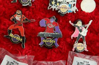 5 Hard Rock Cafe PINS Set San Diego Superhero Comic Con Band 7