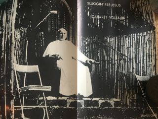 Cabaret Voltaire Sluggin’ Fer Jesus Rare Uk Promo Poster Rough Trade 1981