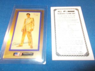 $7 Elvis Presley Fine 24k.  9999 Gold 1 Gram Phone Card By Mitsubishi & Amerivox