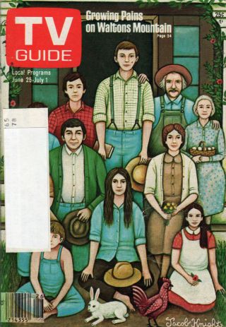 1977 Tv Guide - The Waltons Grow Up - All That Glitters - Nancy Drew - Gene Autry
