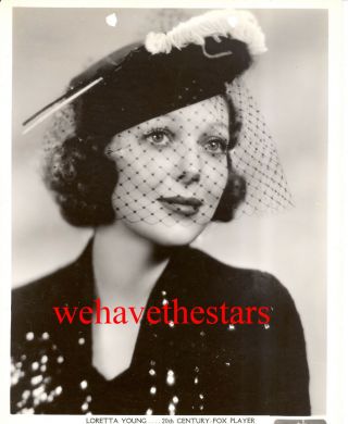 Vintage Loretta Young Glamour Hat Fashion 