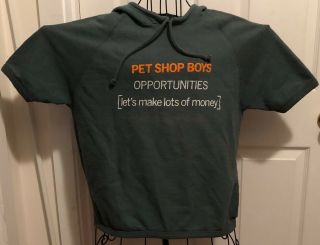 Pet Shop Boys Opportunities Ultra Rare Vintage Promo Short Sleeve Hoodie 