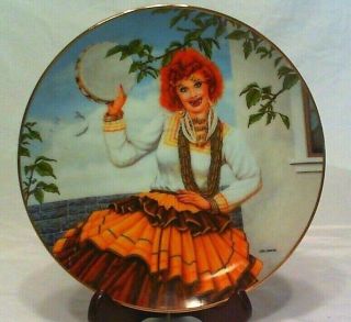 1990 I Love Lucy Collector Plate " Queen Of The Gypsies " Jim Kritz,  Hamilton/cbs