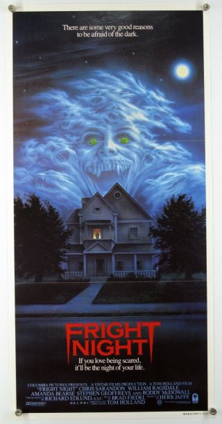 Fright Night Chris Sarandon Roddy Macdowall Vampire Horror Aus Daybill 1985
