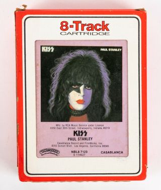 Kiss 8 - Track Tape - Paul Stanley 1978 Solo Album On 8 - Track Tape