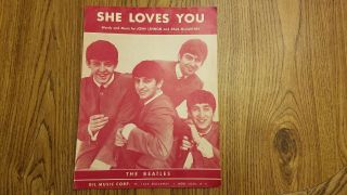 The Beatles RARE 1964 U.  S.  sheet music sheets in very good, 2