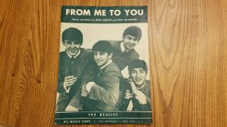 The Beatles RARE 1964 U.  S.  sheet music sheets in very good, 5