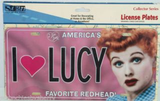 Collector Series I Love Lucy License Plate