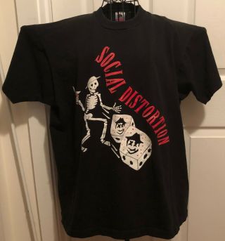Social Distortion Bad Luck Tour 1992 Vintage T - Shirt