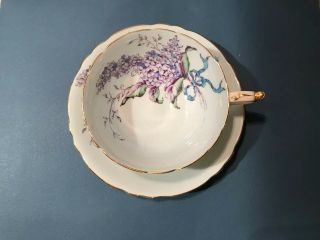Paragon Lilac Bow Vintage Tea Cup & Saucer