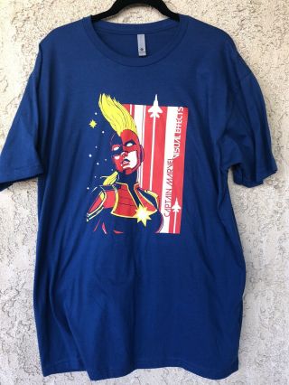 Captain Marvel T Shirt Movie Crew Gift Man Xl