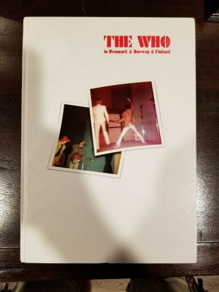 The Who In Denmark & Finland Book.  Hard Cover Out Of Print.  Rare
