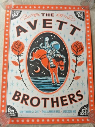 Awesome The Avett Brothers Concert Tour Poster Print Jackson Ms Sn/ 