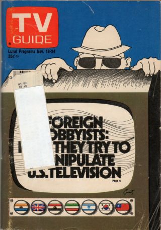 1978 Tv Guide - Foreign Lobbyists - Kennedy Assassination - Mork & Mindy - Houseman