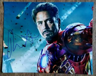 Robert Downey Jr " Autographed Hand Signed " Iron Man Avengers Endgame 8x10 Photo