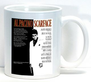 Scarface Art Gift Vintage Movie Poster Coffee Cup Mug Home Office Gift