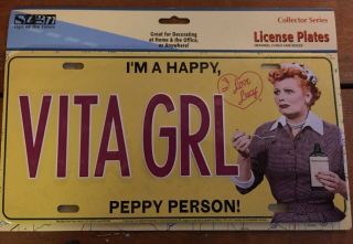 I Love Lucy “vita Girl” License Plate Collector Series