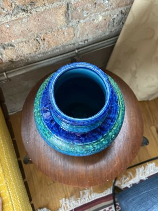 Bitossi Rosenthal Netter Vase Rosenthal Aldo Londi Rimini Blue Style Ceramic 3