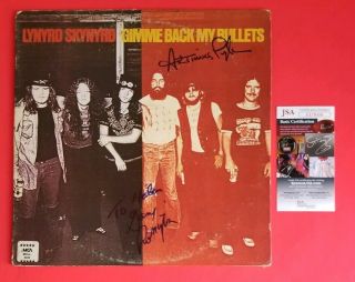 Lynyrd Skynyrd Lp Album Signed By Gary Rossington And Artimus Pyle With Jsa Psa