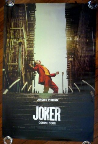 Joker 2019 Australian Advance One Sheet Movie Poster Joaquin Phoenix
