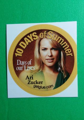 Days Of Our Lives Ari Zucker 10 Days Summer Sm 1.  5 " Tv Getglue Get Glue Sticker