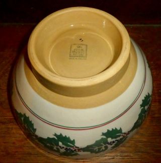 NICHOLAS MOSSE Rare HOLLY AND IVY Large Footed Bowl 9 