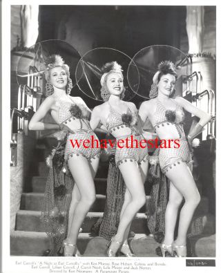 Vintage Kay Sutton Lona Andre Sexy Legs Chorus Girls 40 Pinup Publicity Portrait
