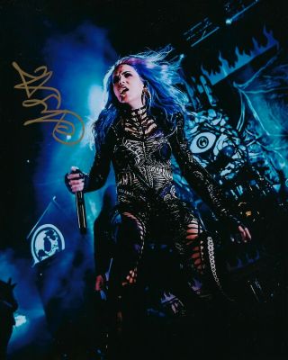 Gfa Arch Enemy Metal Goddess Alissa White - Gluz Signed 8x10 Photo A1