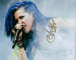 Gfa Arch Enemy Metal Goddess Alissa White - Gluz Signed 8x10 Photo A4