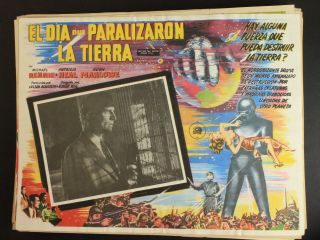 1951 Day The Earth Stood Still Mexican Movie Lobby Card