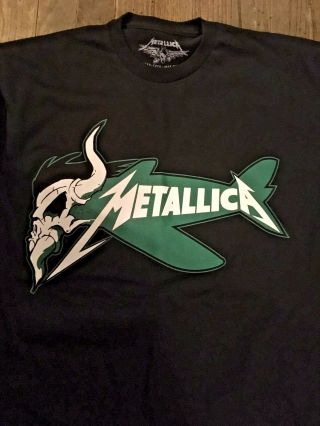Metallica Worldwired Tour Official T Shirt Ny Nj 5/14/2017 Metlife Jets Medium