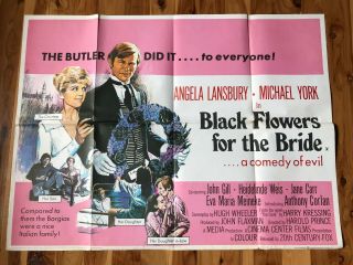 1 - Sheet Poster 27x41: Black Flowers For The Bride