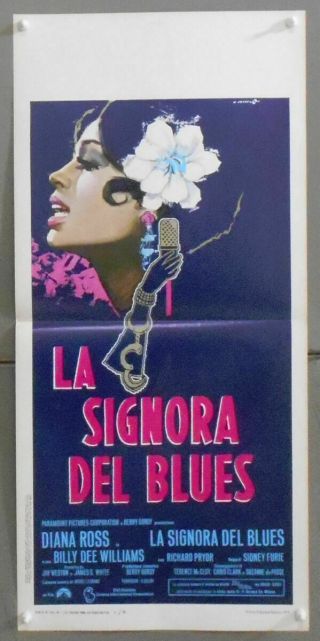 2zs20 Lady Sings The Blues Diana Ross Black Cast Great Orig Italian Poster