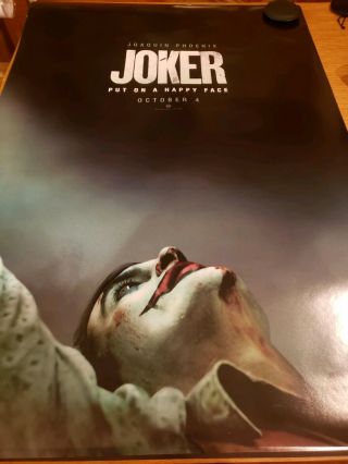 JOKER (2019) Movie Posters Double - Sided 27x40 Teaser & Final 2