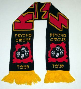 Kiss Band Psycho Circus Tour Scarf From Mexico Mexican Concert 1999 Unworn