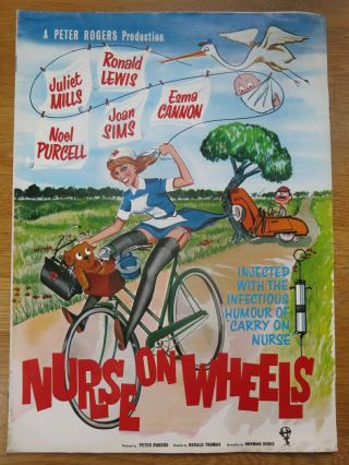 Nurse On Wheels 1963 Film Campaign Book Juliet Mills Ronald Lewis