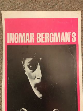 Ingmart Bergman ' s HOUR OF THE WOLF (1968) – 14” x 36” Insert Poster – VG C6 - 7 2