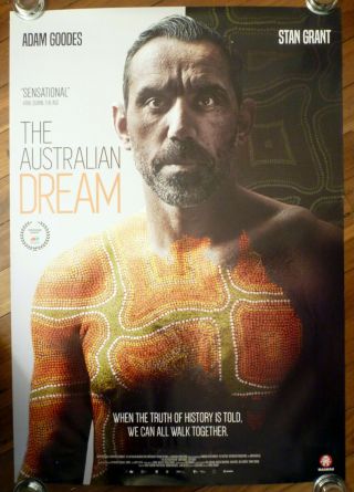 The Australian Dream 2019 Australian One Sheet Movie Poster Adam Goodes