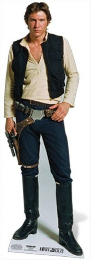 Harrison Ford As Han Solo Star Wars Cardboard Cutout / Figure 183cm Tall Classic