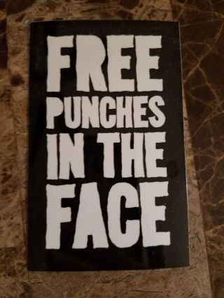 Punches In The Face Sticker Buy 1 Get 9