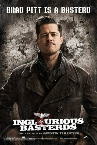 Inglourious Basterds 2009 Ds 2 Sided 27x40 " Us Movie Poster Qtarantino