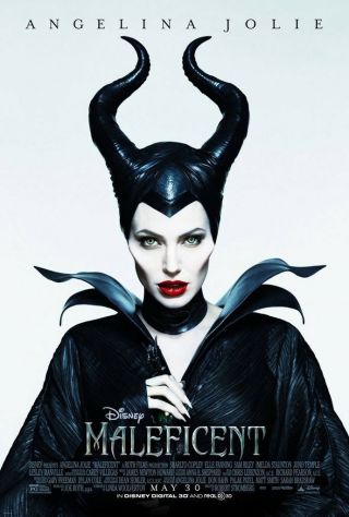 Maleficent Movie Poster 2 Sided Final 27x40 Angelina Jolie