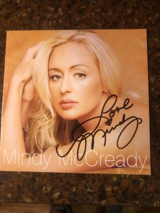 Authentic MINDY McCREADY HAND SIGNED Autograph CD COVER Insert 2