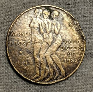 Gold Diggers Of 1933 Warner Bros Movie Prop Coin/token Hollywood California.