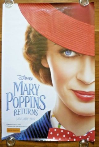 Mary Poppins Returns 2018 Australian Advance One Sheet Movie Poster A
