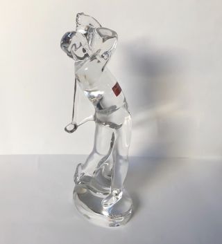 - Baccarat France Crystal Figurine Golf Player 9 1/4 "
