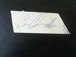 Chas Chandler The Animals Autograph Signed Cut Denmark Street London August 1965