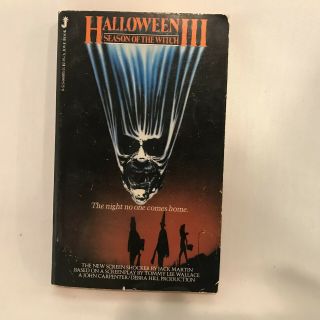 Halloween Iii 3 Season Of The Witch Paperback Book Jove Horror Movie Tie - In Rare