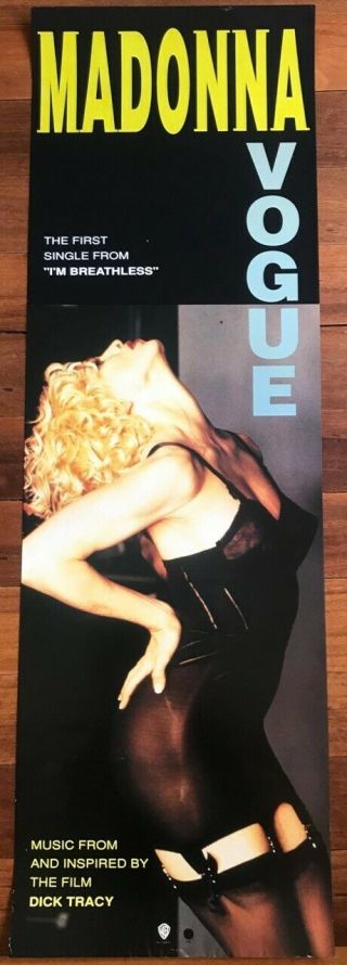 Madonna Rare 1990 Promo Only Poster Vogue 280mm X 790mm